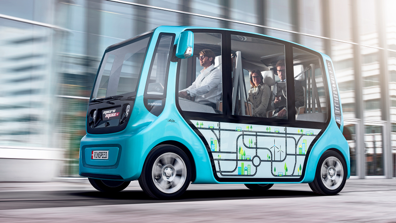 Illustration for article titled The Rinspeed Micro Max Is A Mini-Sized Bus From The Future